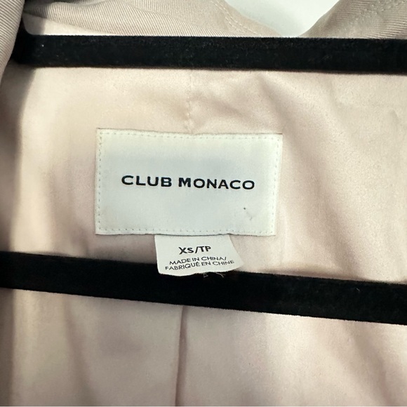CLUB MONACO Khaki Trench Size XS - Picture 3 of 4